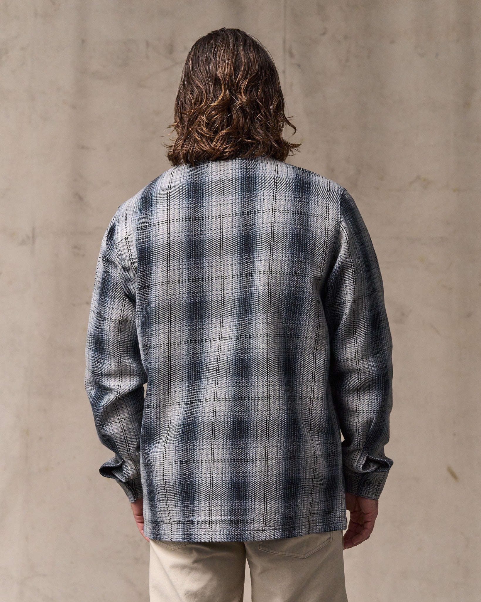 Alternative view of Deer Island Jac-Shirt - Slate / Gray Ombre