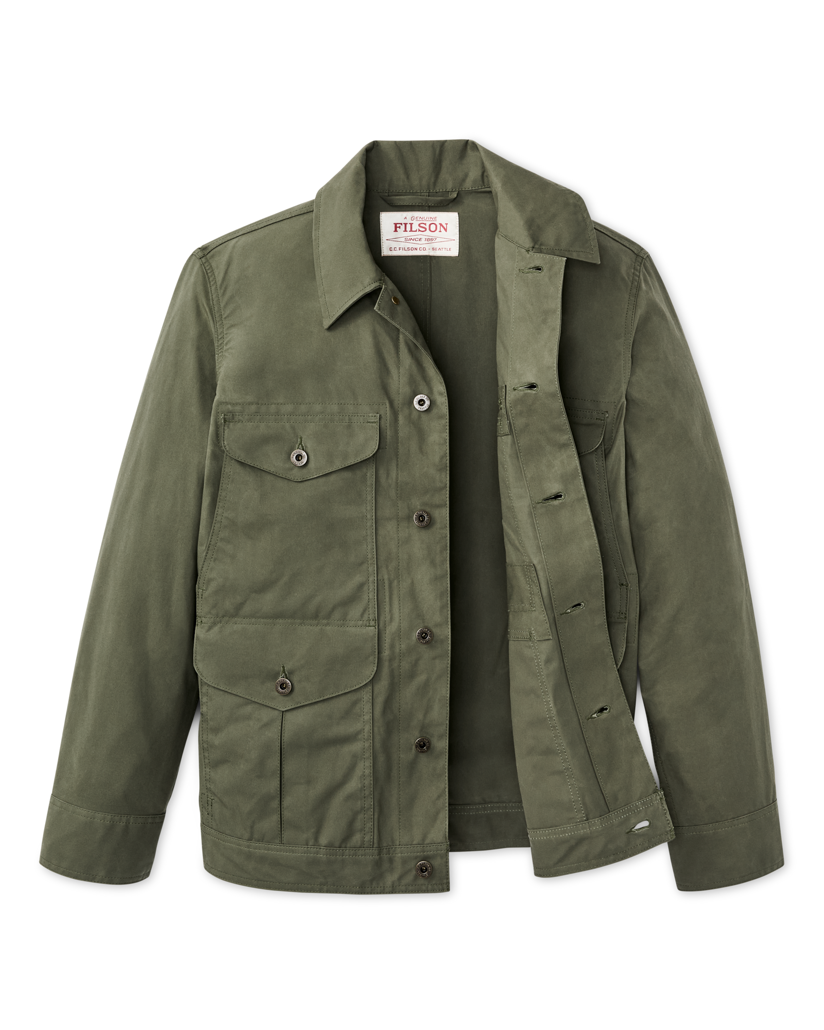 Alternative view of Dry Wax Journeyman Jacket - Olive Green