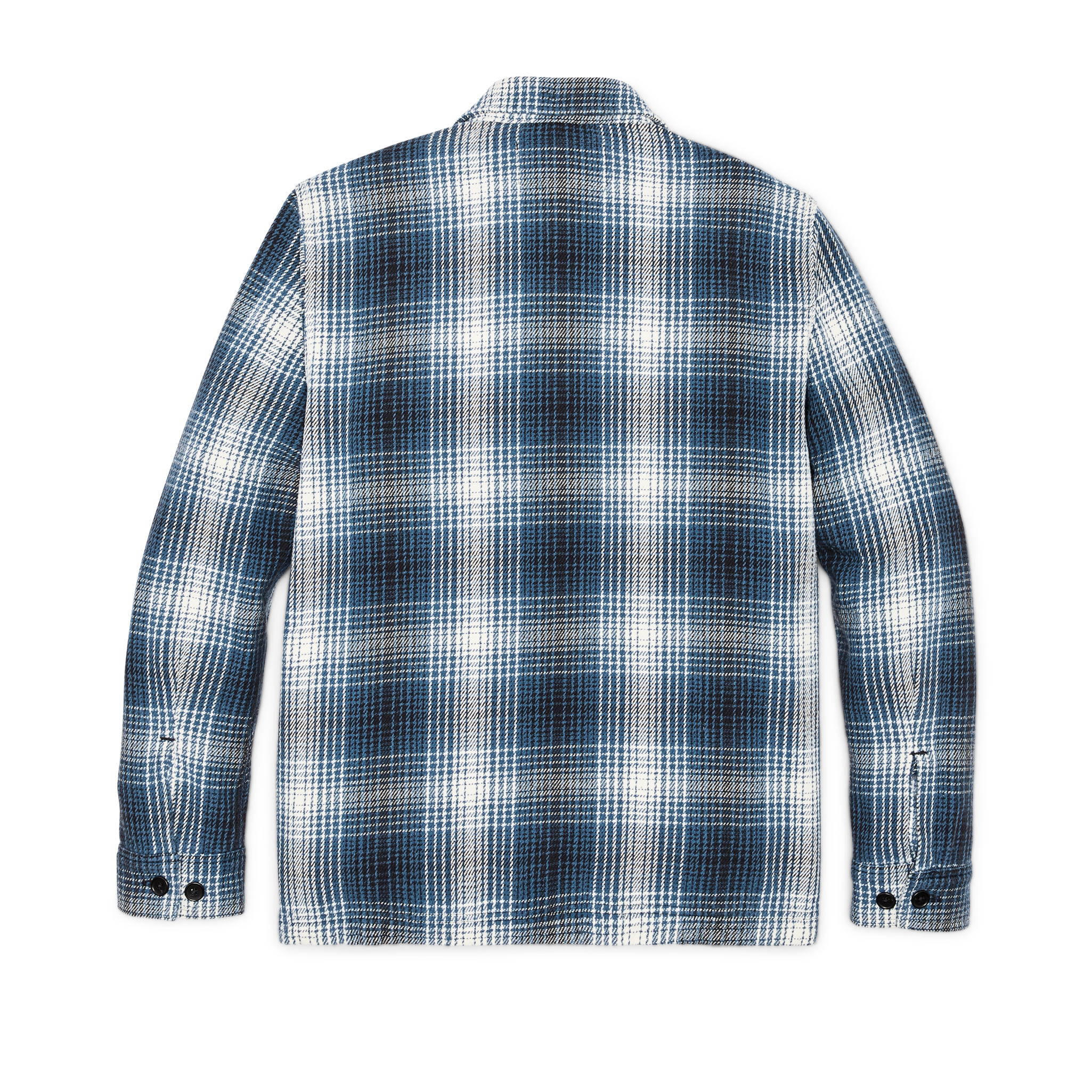 Alternative view of Deer Island Jac-shirt - Cobalt / Natural Shadow Plaid