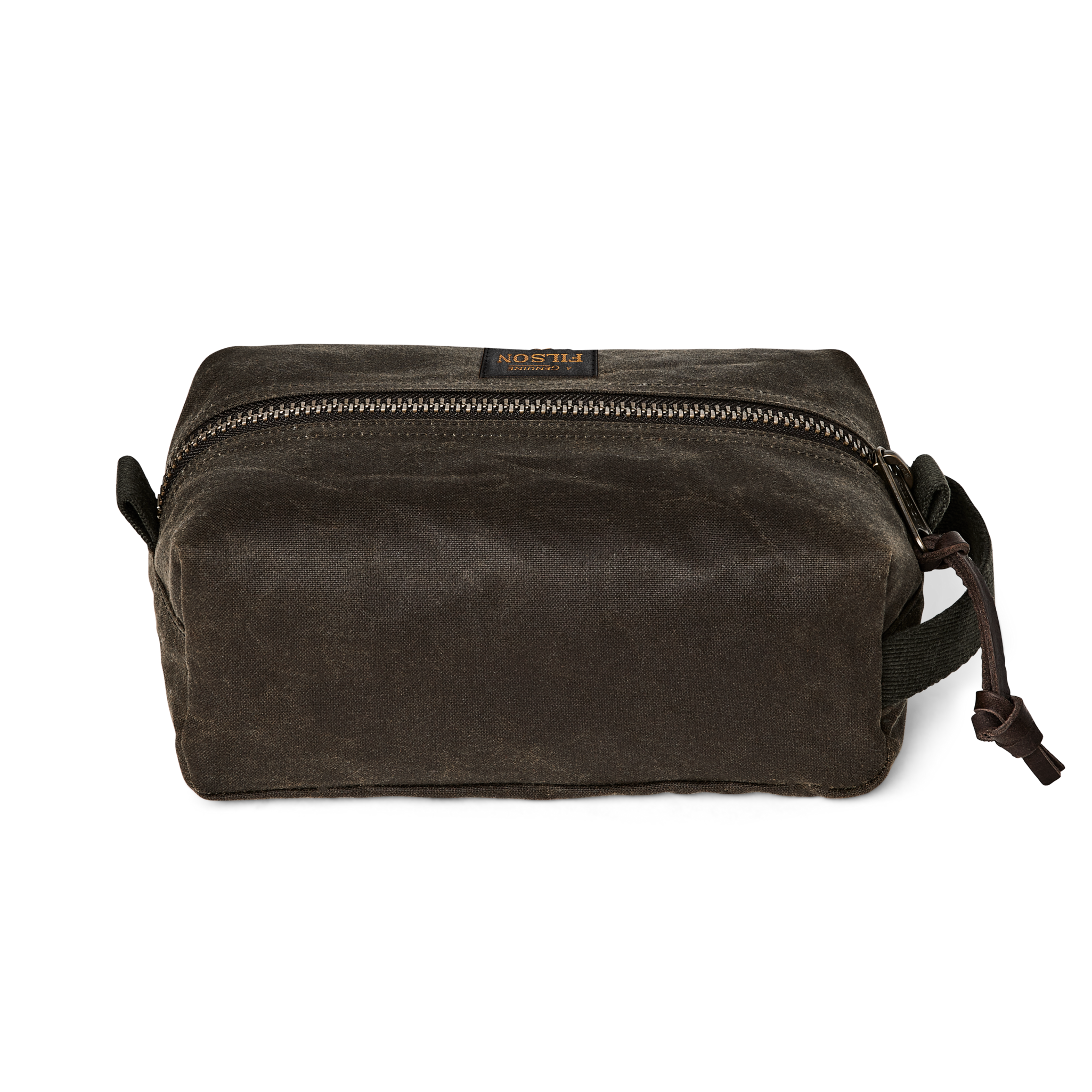 Alternative view of Tin Cloth Dopp Kit - Otter Green