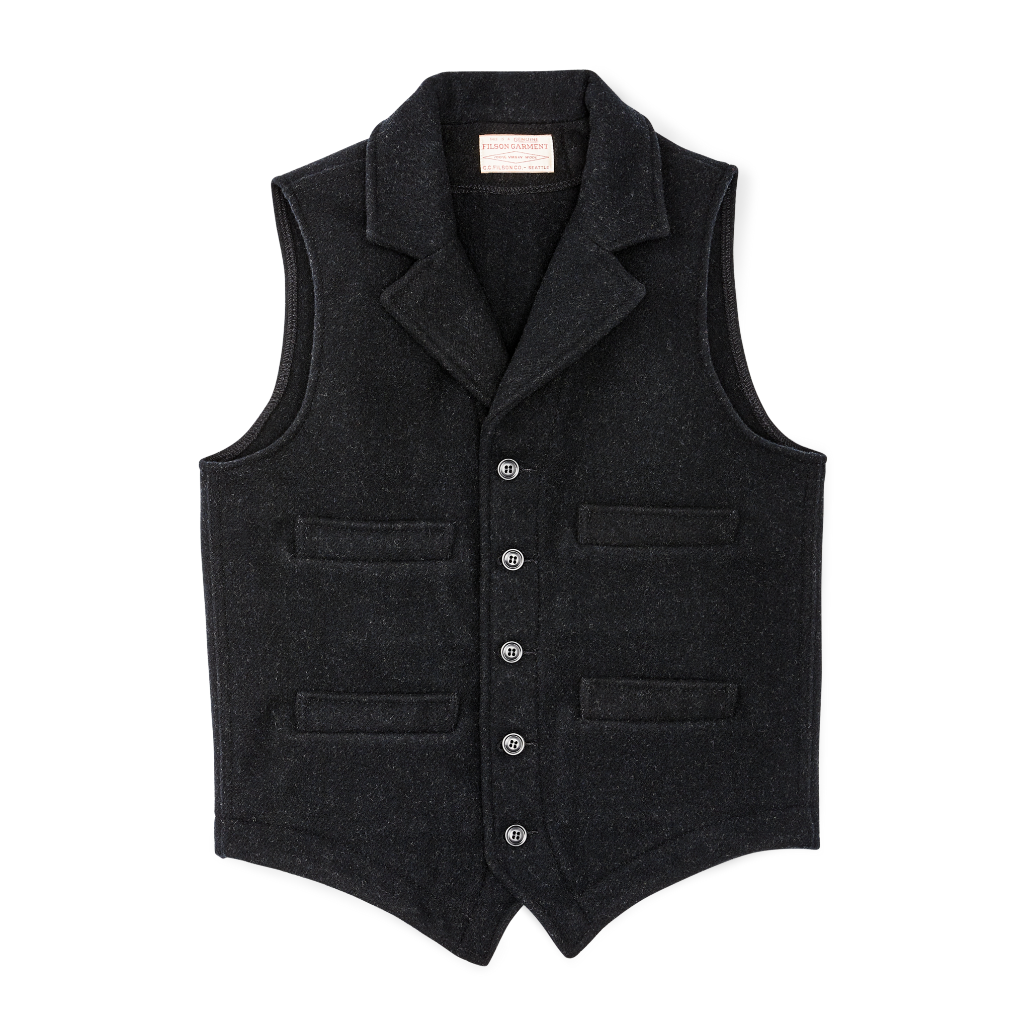 Alternative view of Western Vest - Charcoal