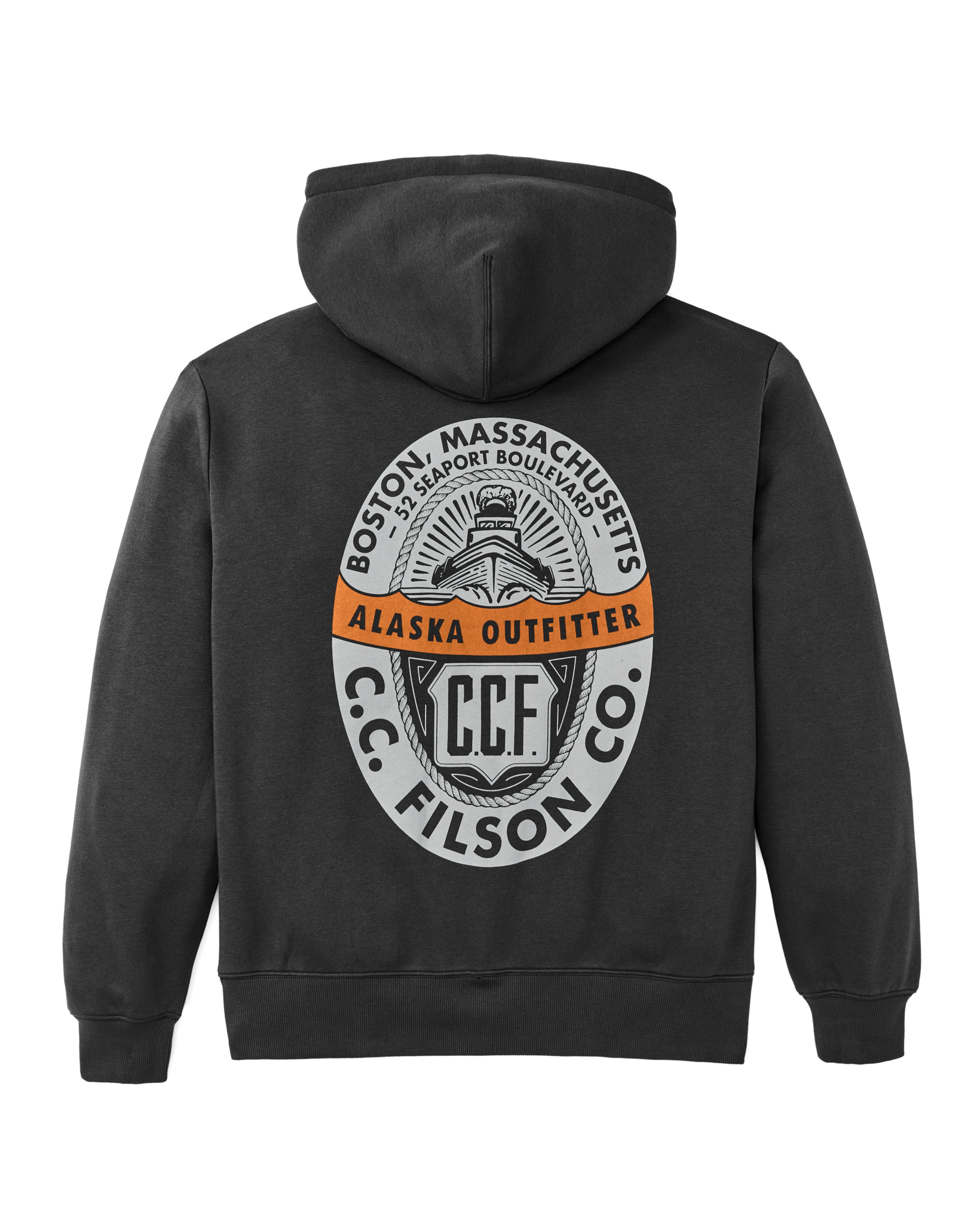 Boston Graphic Hoodie - Faded Black