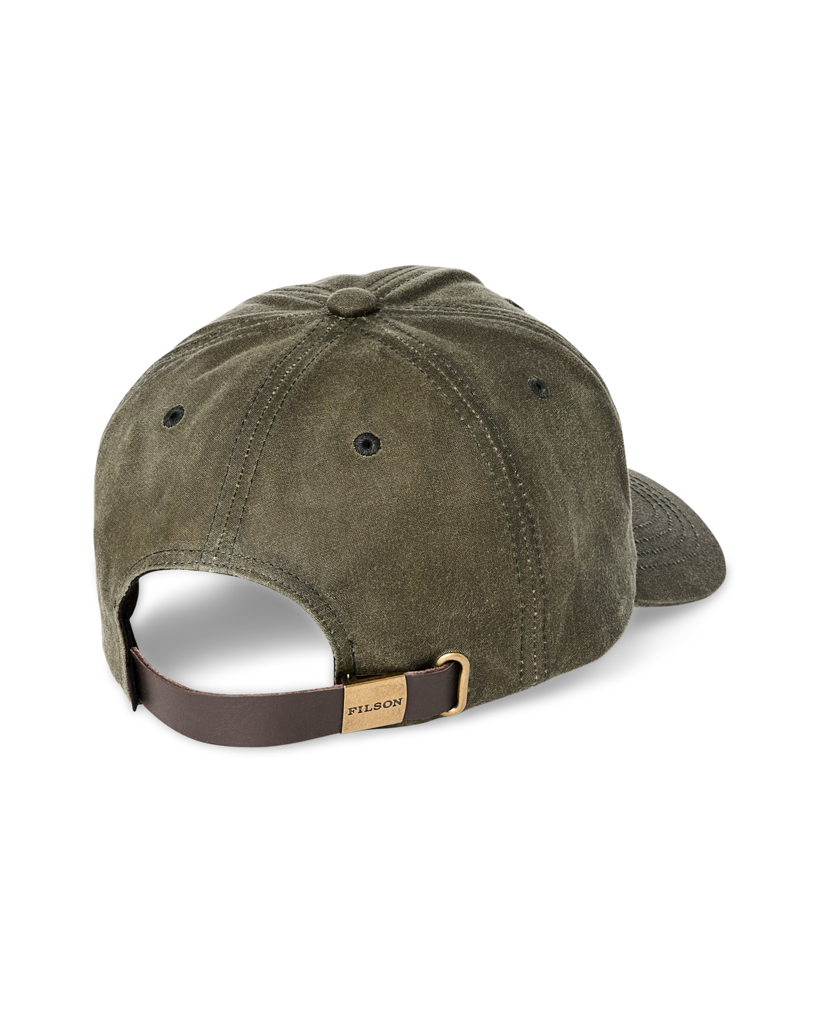 Alternative view of Waxed Low-profile Logger Cap - Otter Green