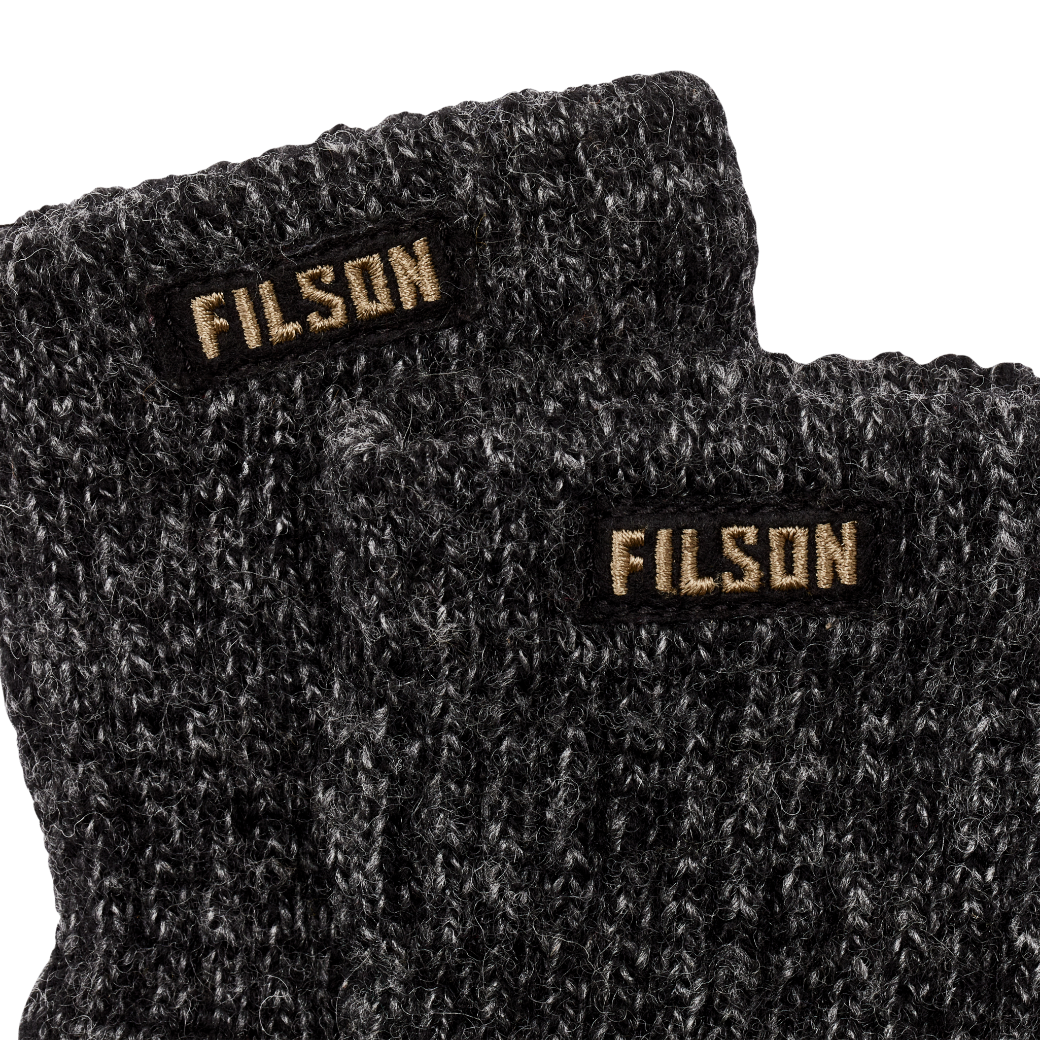 Alternative view of Full Finger Knit Gloves  - Charcoal