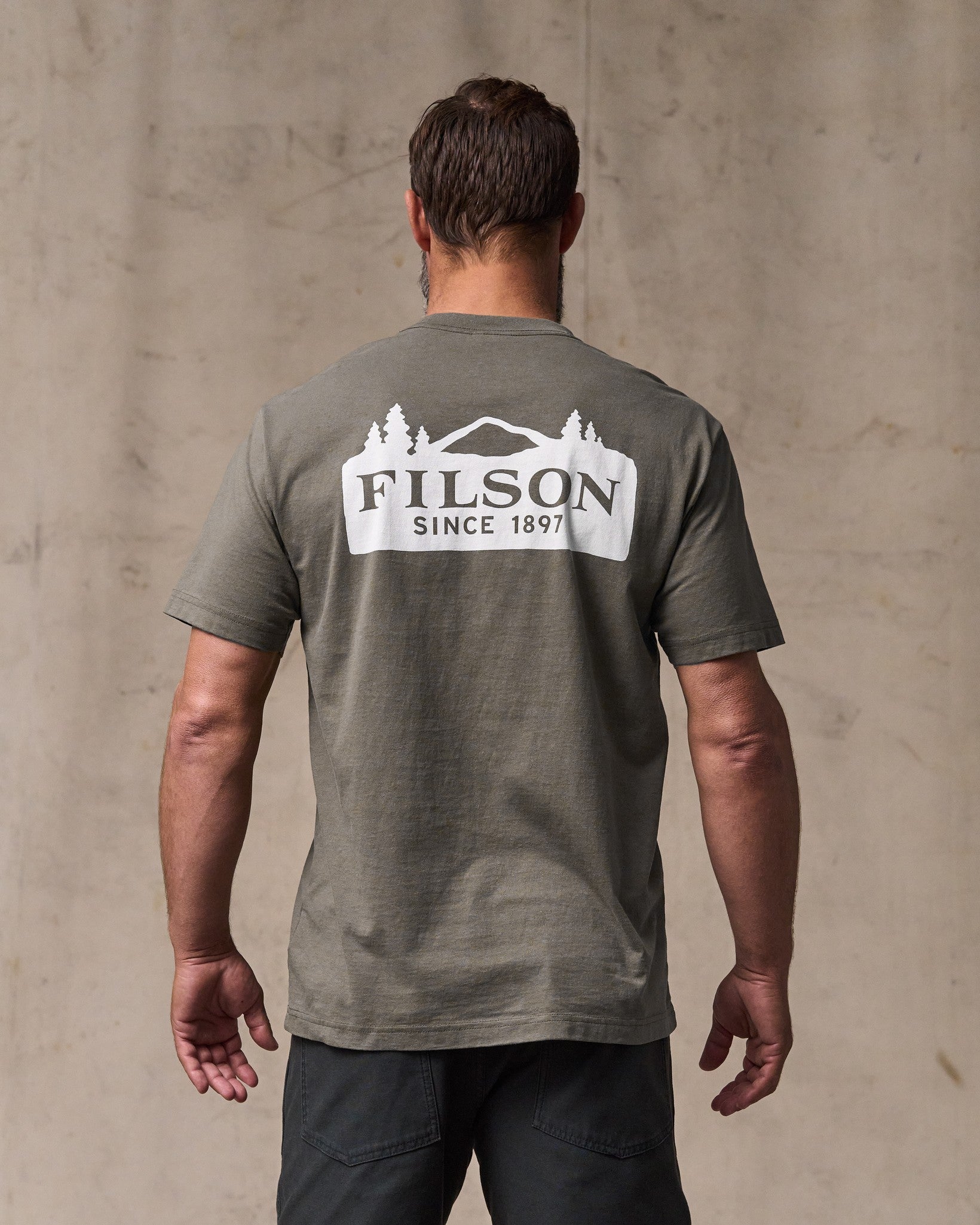 Alternative view of Scenic Graphic T-shirt - Hawk Brown
