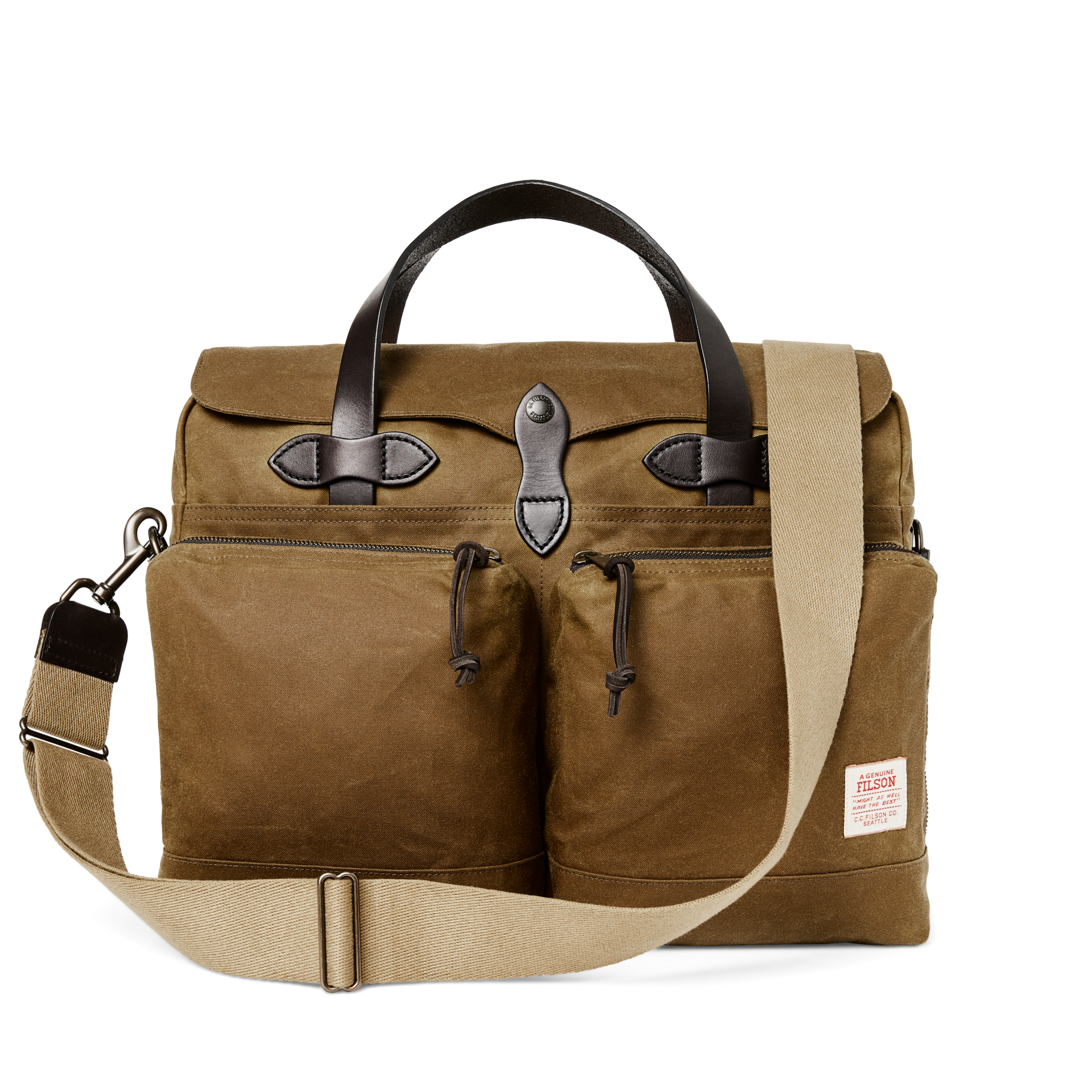 Alternative view of 24 Hour Tin Cloth Briefcase - Dark Tan
