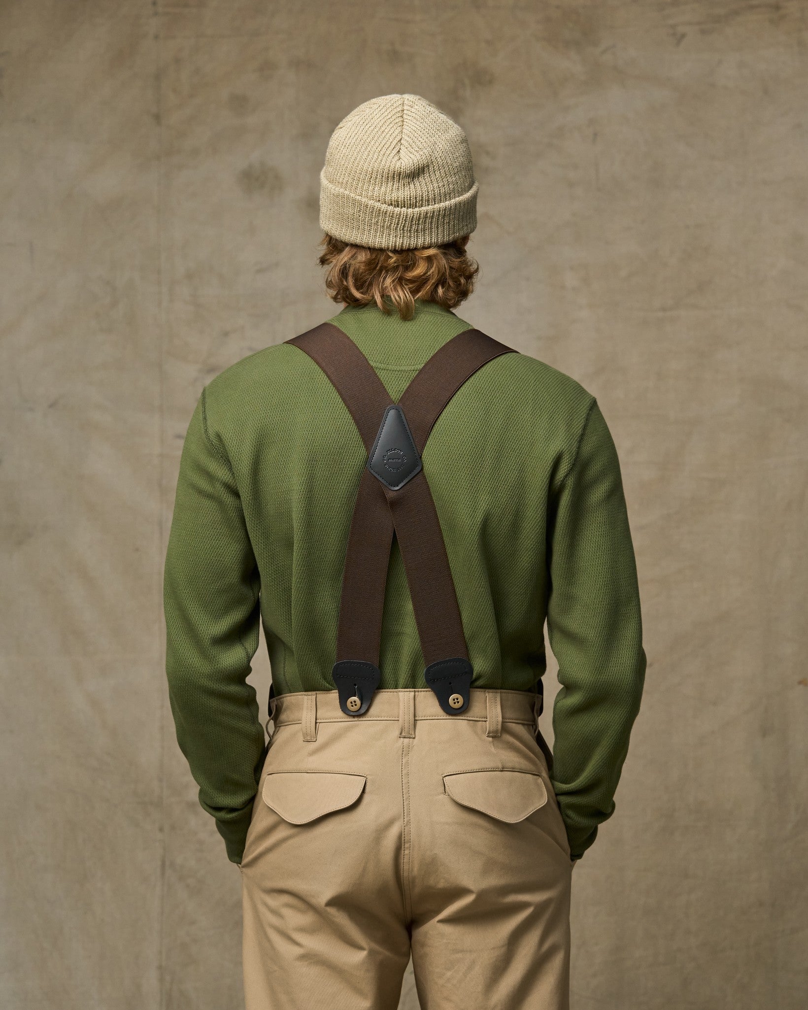 Alternative view of Filson Logger Suspenders - Dark Brown
