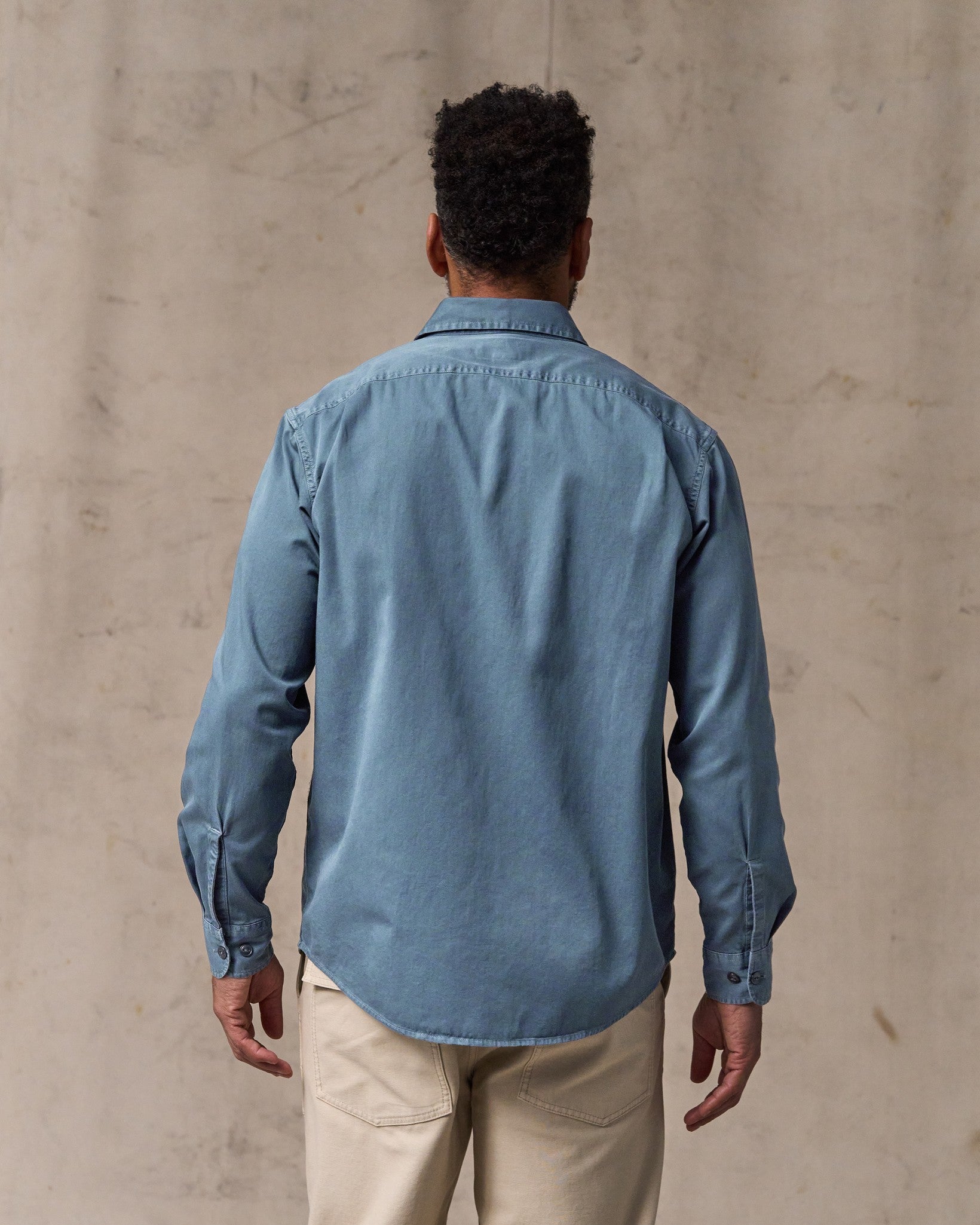 Alternative view of 4.5-oz. Twill Shirt - Orion Blue