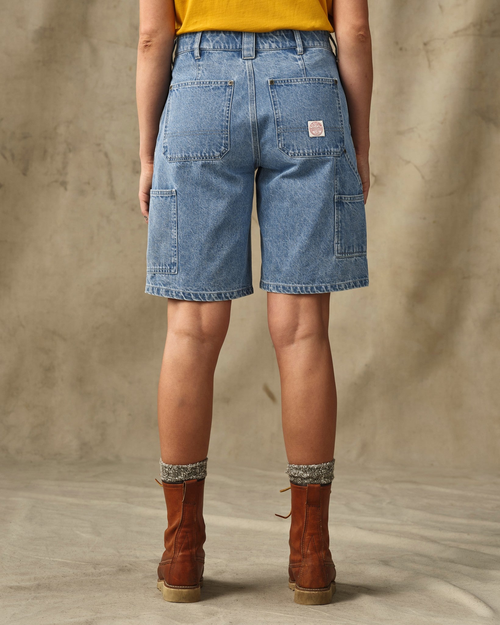 Alternative view of Women's 11-oz. Denim Work Shorts - Medium Indigo