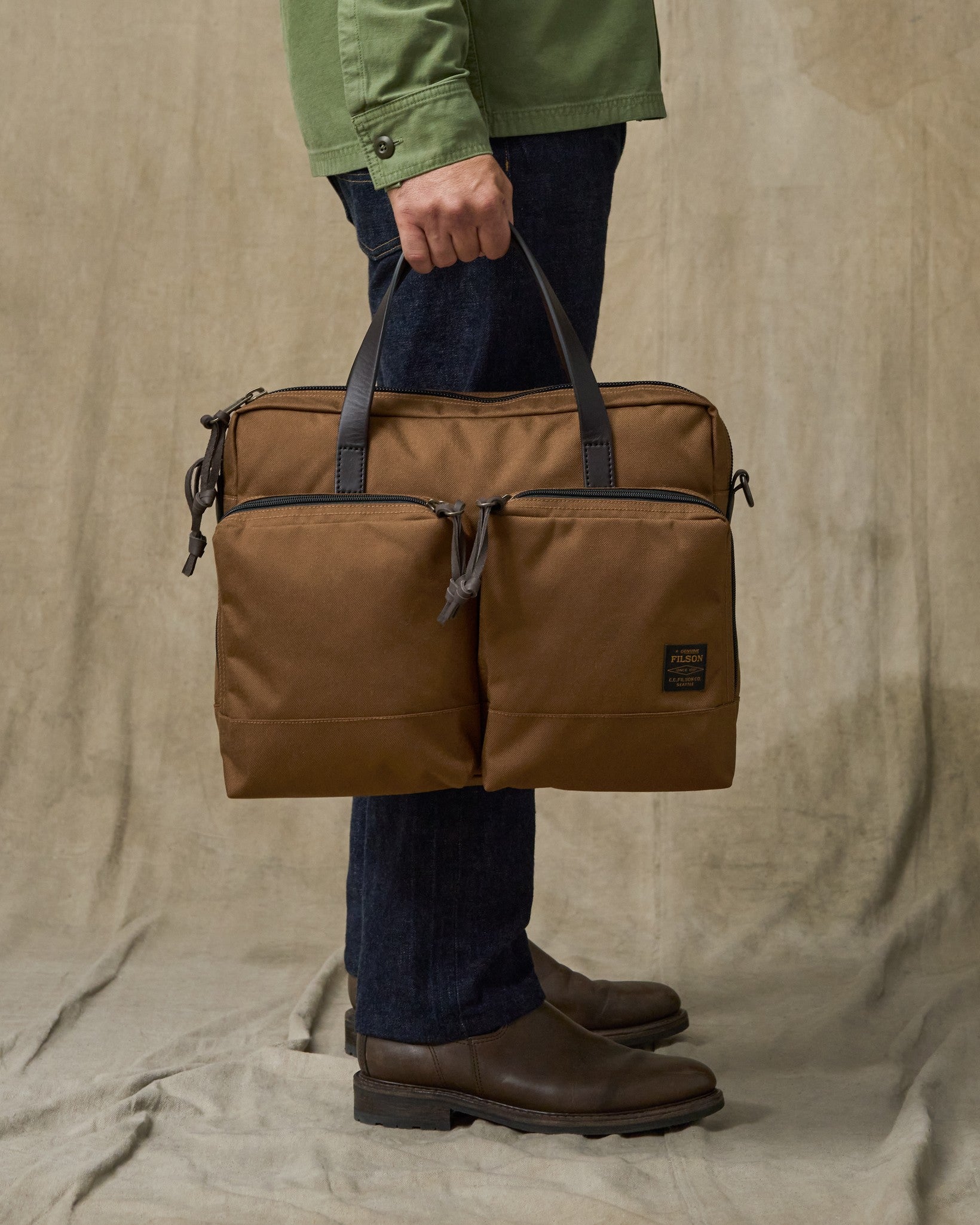 Alternative view of Dryden Briefcase - Whiskey